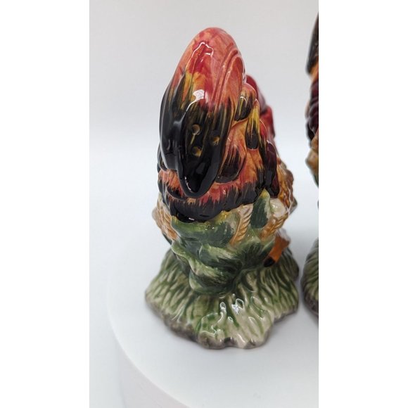 Rooster salt and pepper shakers set of spicy ceramic cluckers - Picture 9 of 16